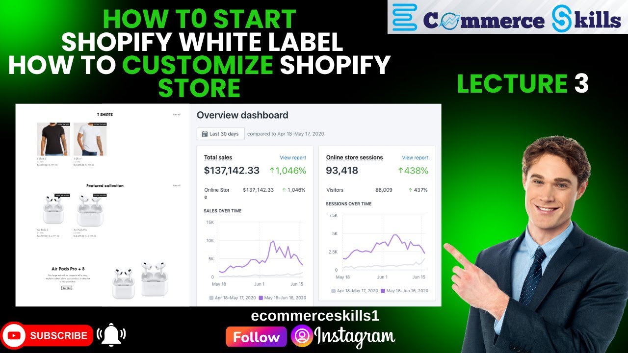 How To Start Shopify White Label Lecture 3 | How To Customize Shopify Store | How To Design Shopify