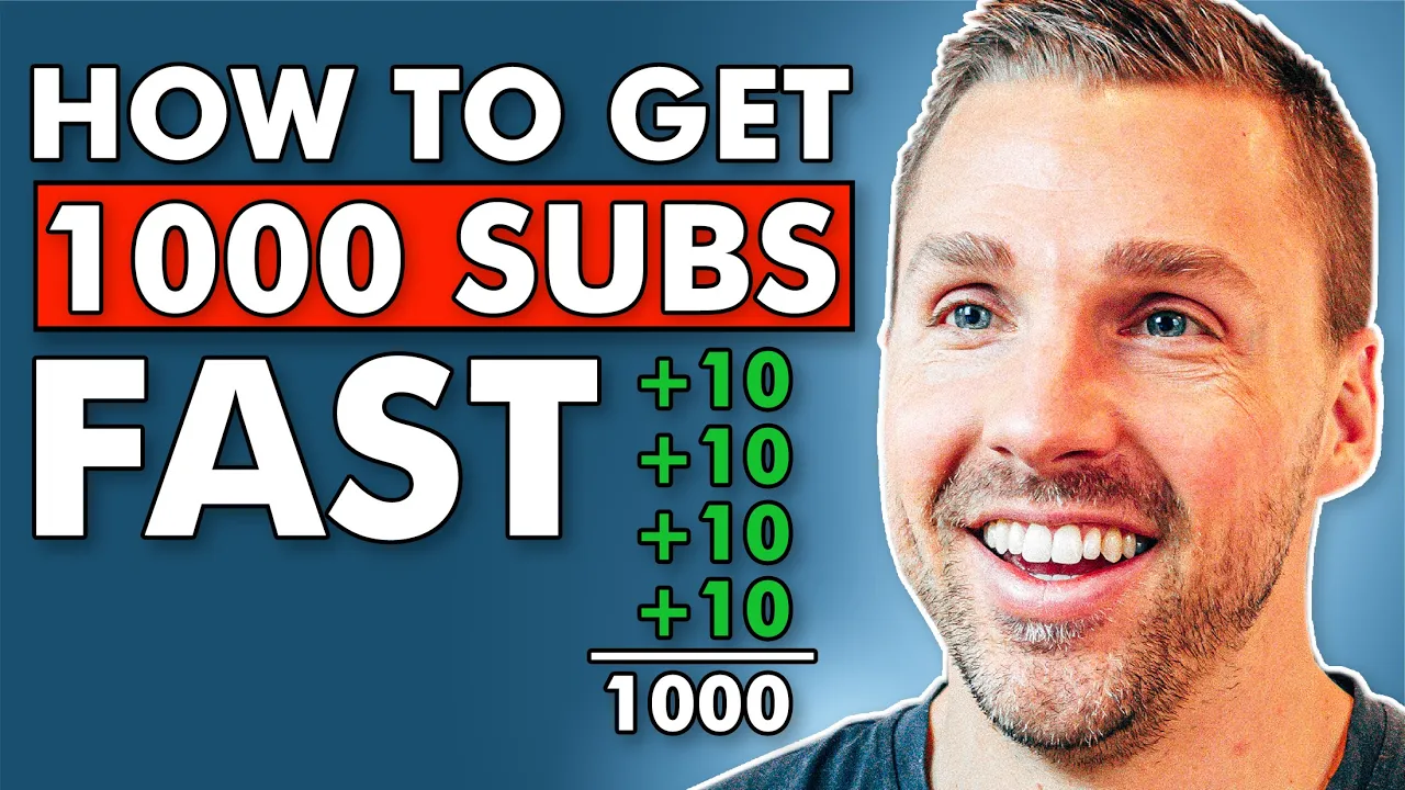 How To Get Your FIRST 1,000 YouTube Subscribers FAST! | Adam Erhart